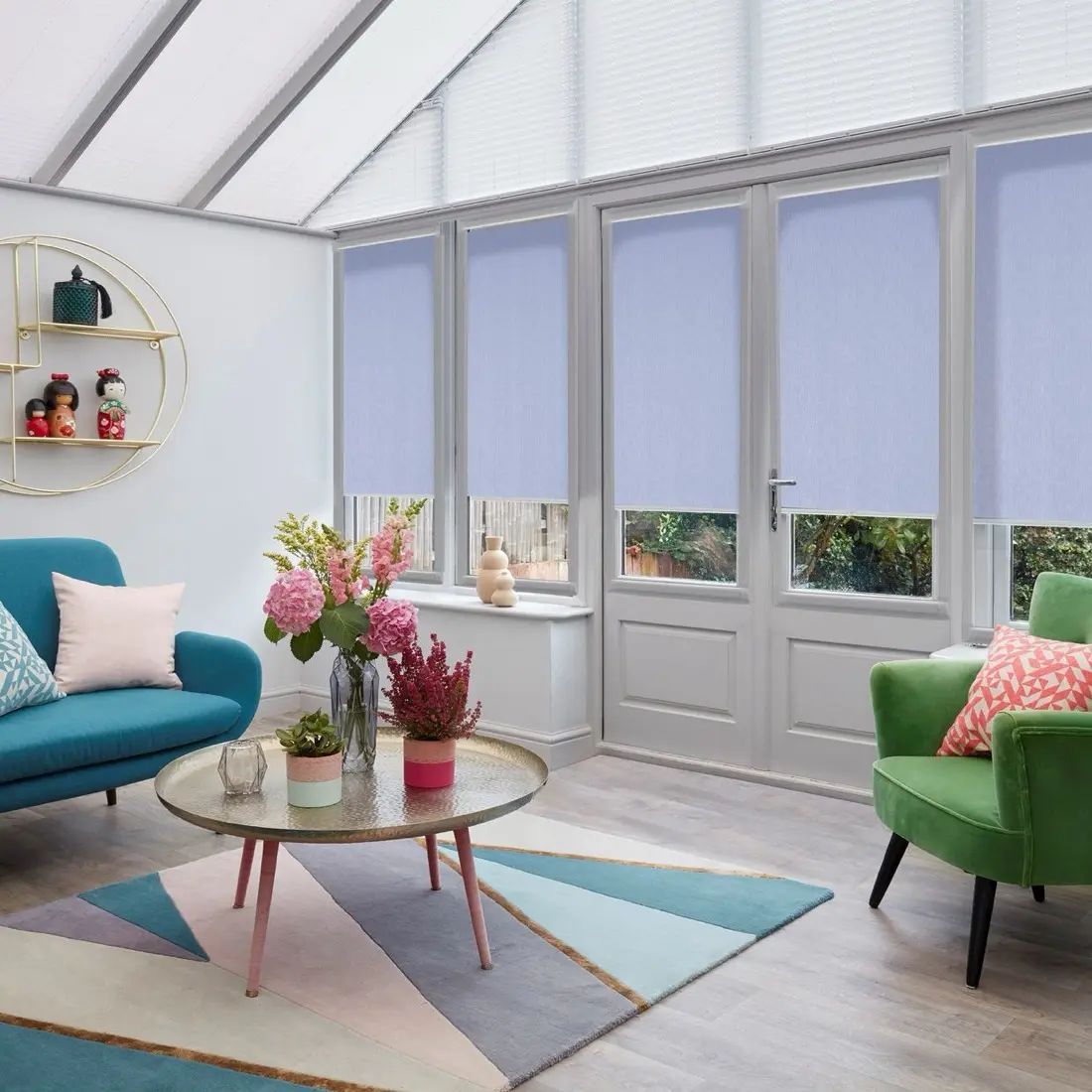 Wilbourne in Blue — made-to-measure blinds