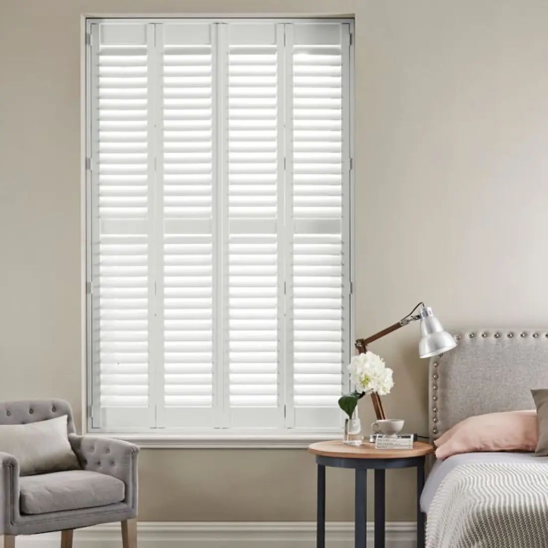 Halo in White — made-to-measure shutters