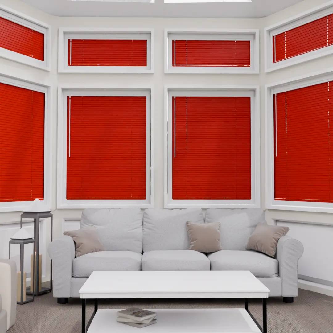 Perfect Fit No Drill Metal Venetian Blinds fitted in a British home