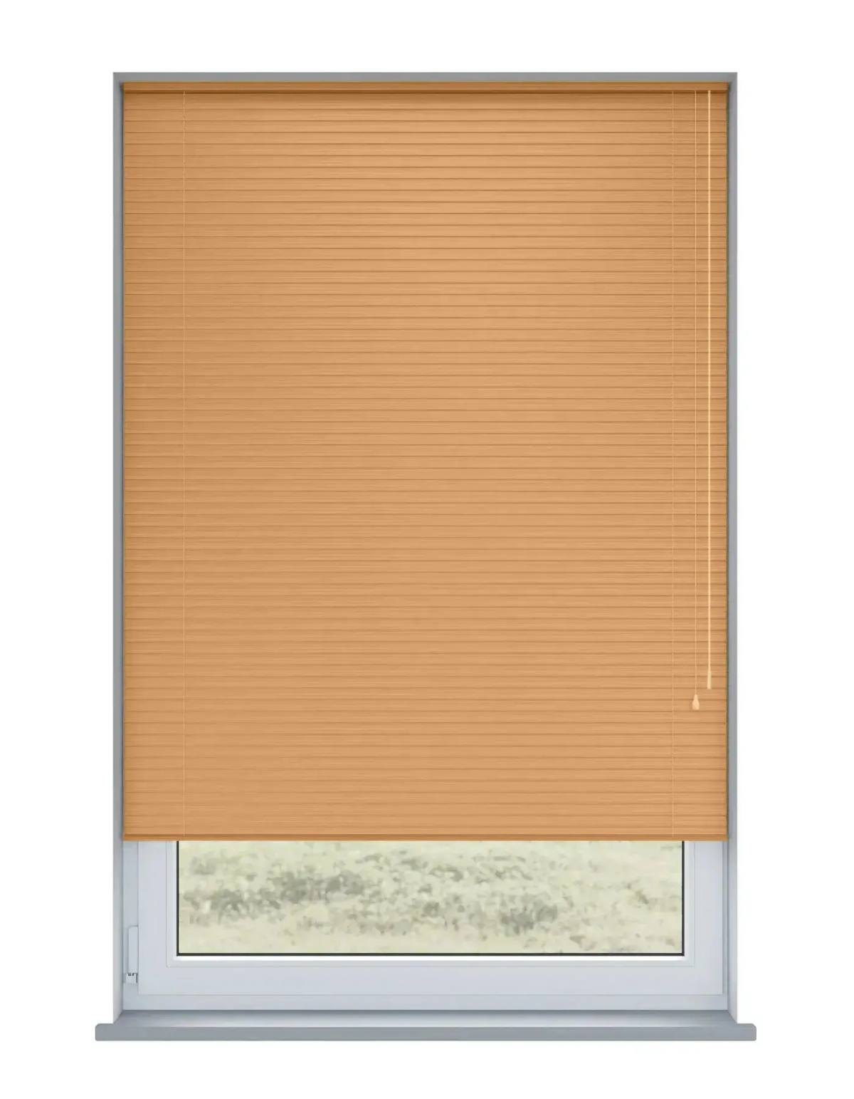 Caramel Venetian Blinds fitted in a British home