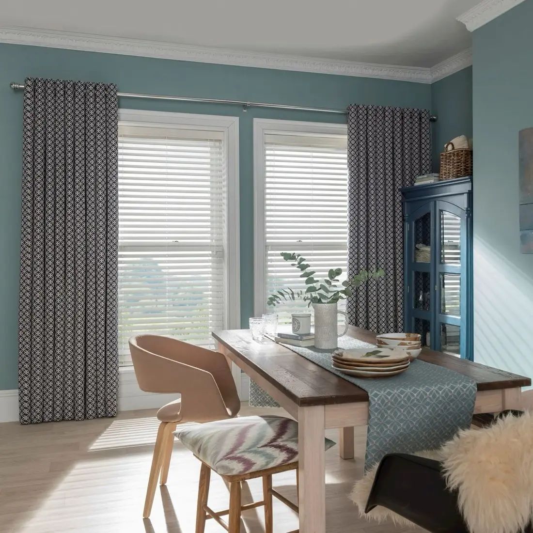 Penumbra in Denim — made-to-measure curtains