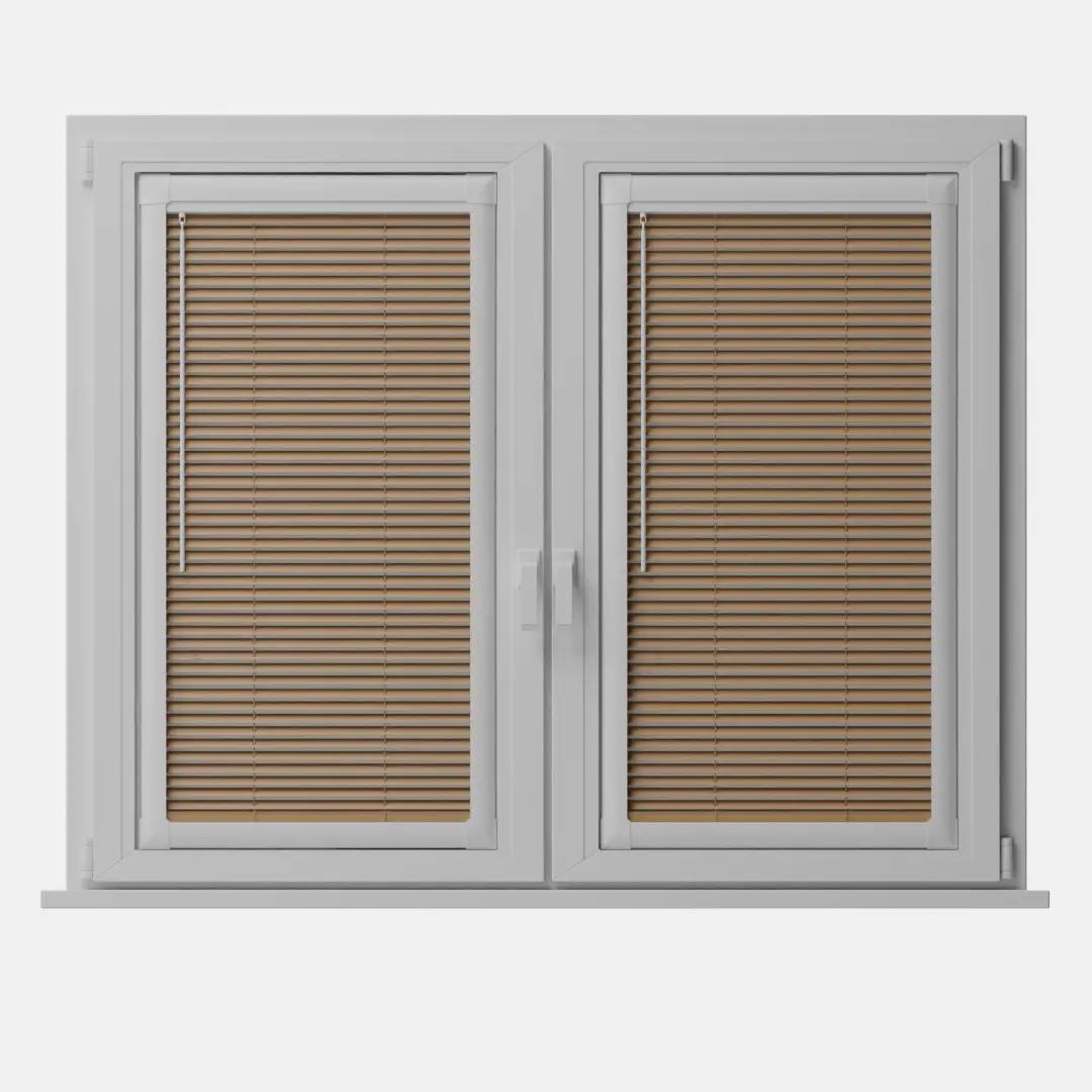 Perfect Fit No Drill Wooden Wooden Blinds fitted in a British home