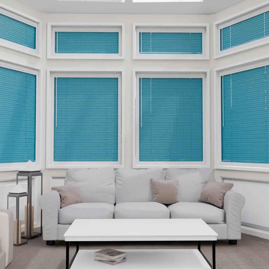 Perfect Fit No Drill Metal Venetian Blinds in Blind — made-to-measure blinds