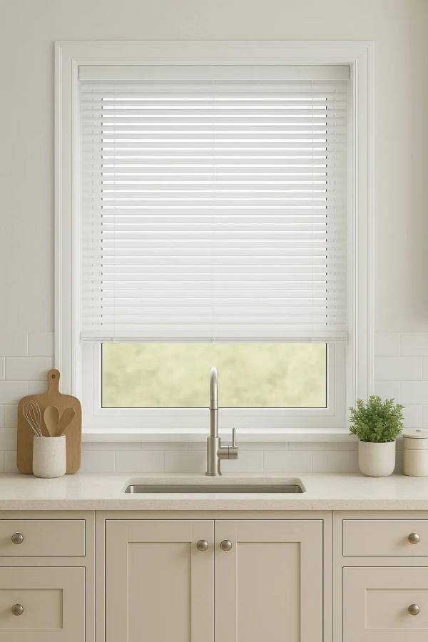 Chalk White Metal Venetian Venetian Blinds — made-to-measure blinds