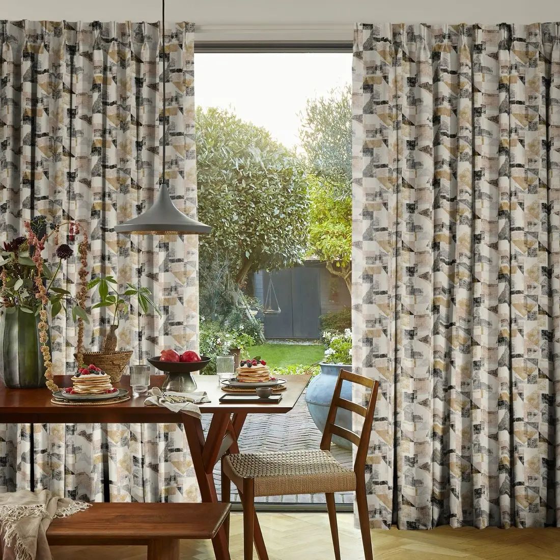 Segment in Amber Gold — made-to-measure curtains