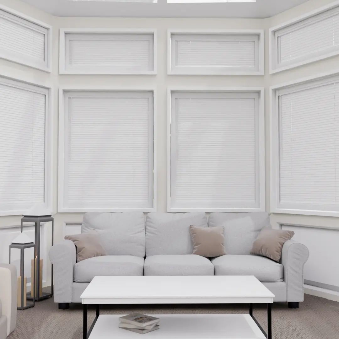 Perfect Fit No Drill Metal Venetian Blinds in Blind — made-to-measure blinds