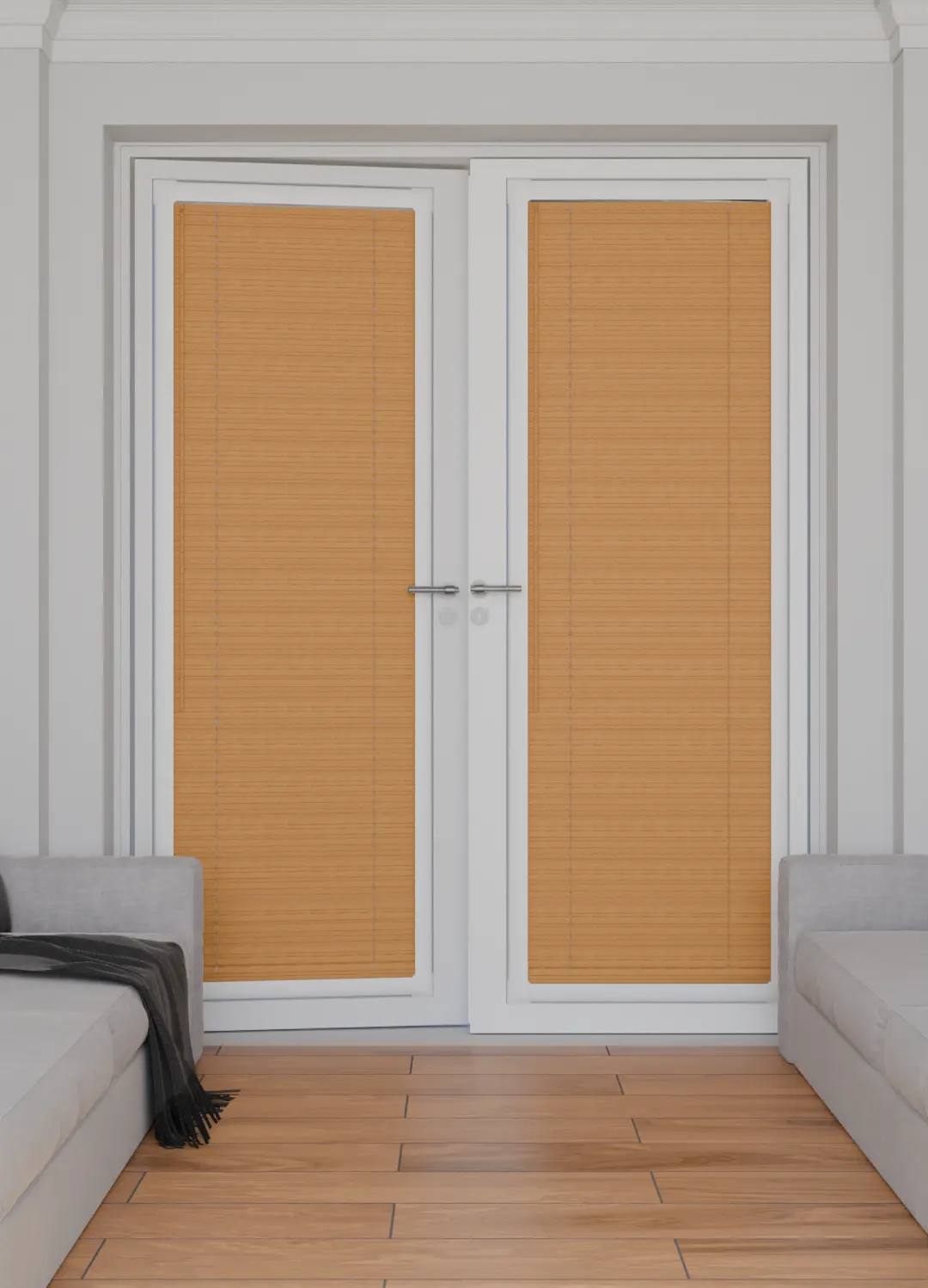 Perfect Fit No Drill Metal Venetian Blinds fitted in a British home