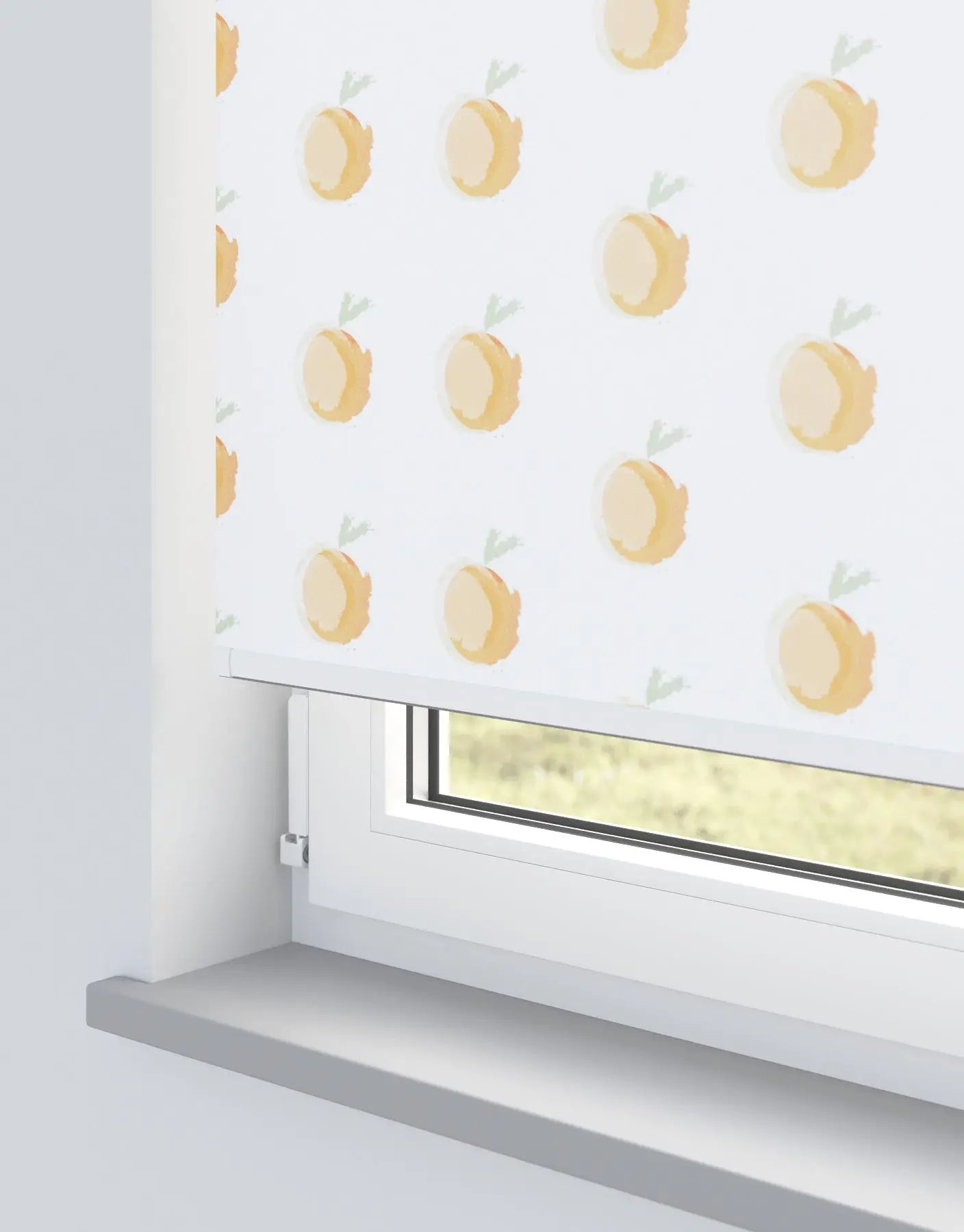 Selene Roller Blinds Electric in Apricot — made-to-measure blinds