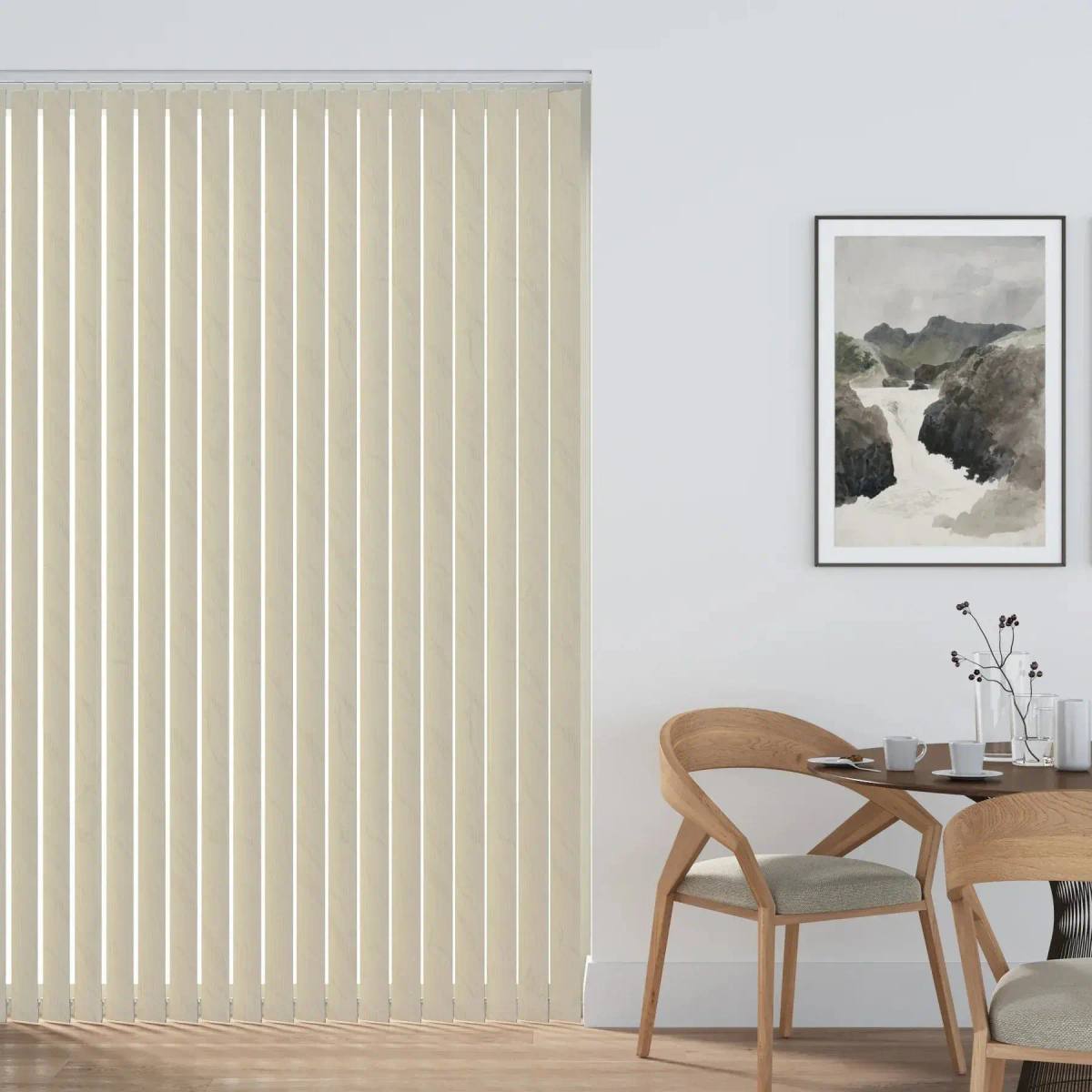 Fiesta Vertical Blinds fitted in a British home