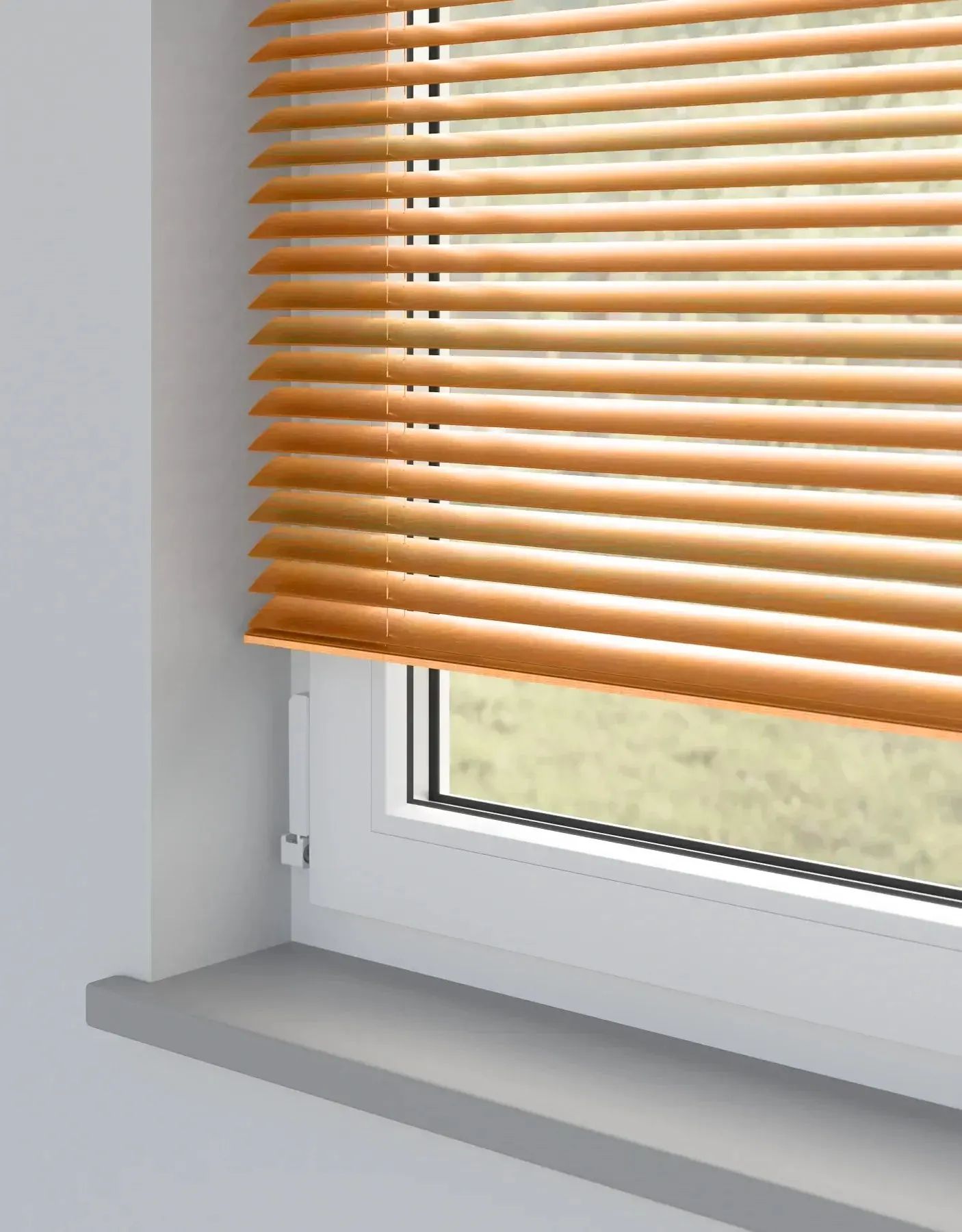 Brushed Venetian Blinds Copper Metal Venetian