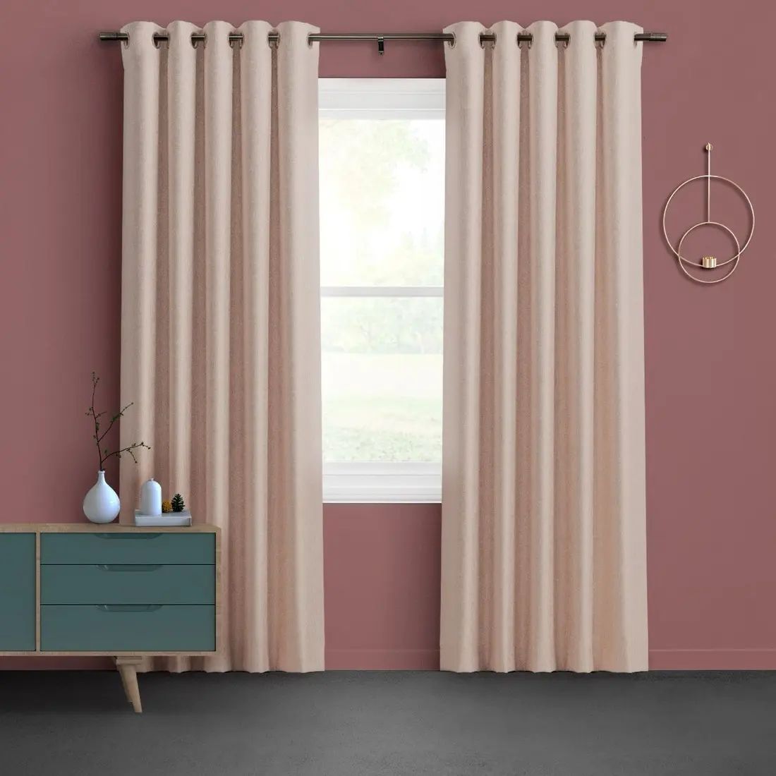 Overlay in Blush — made-to-measure curtains