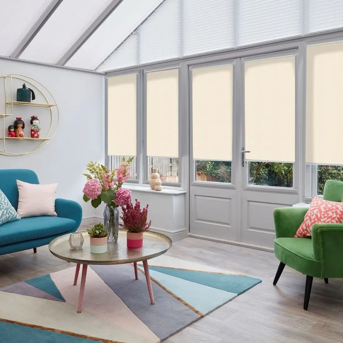 Sardinia in Cream — made-to-measure blinds