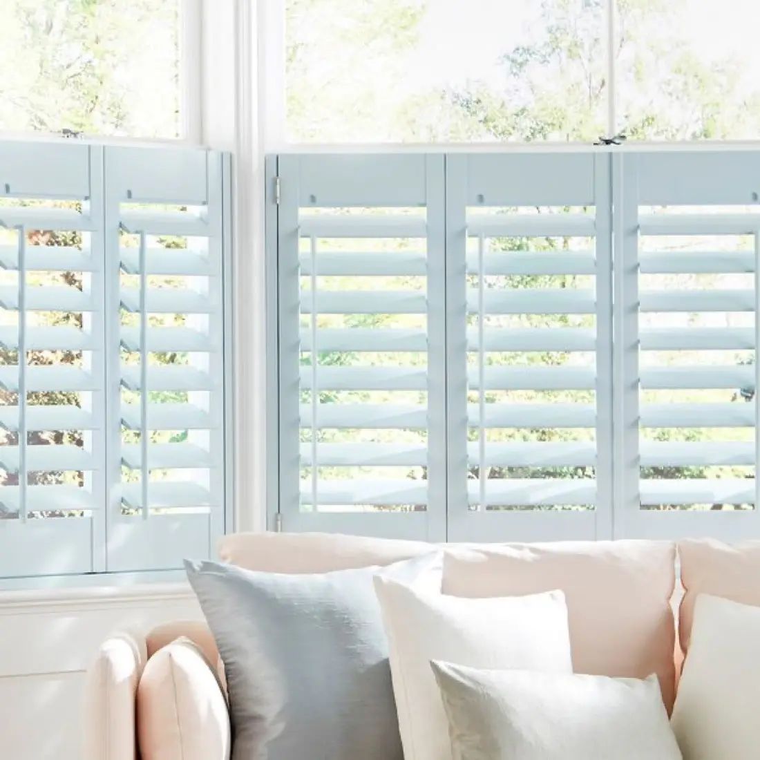 Nimbus in Blue — made-to-measure shutters