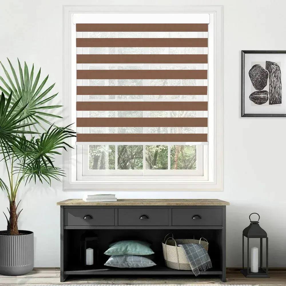 Plain Soft Day & Night Blinds fitted in a British home