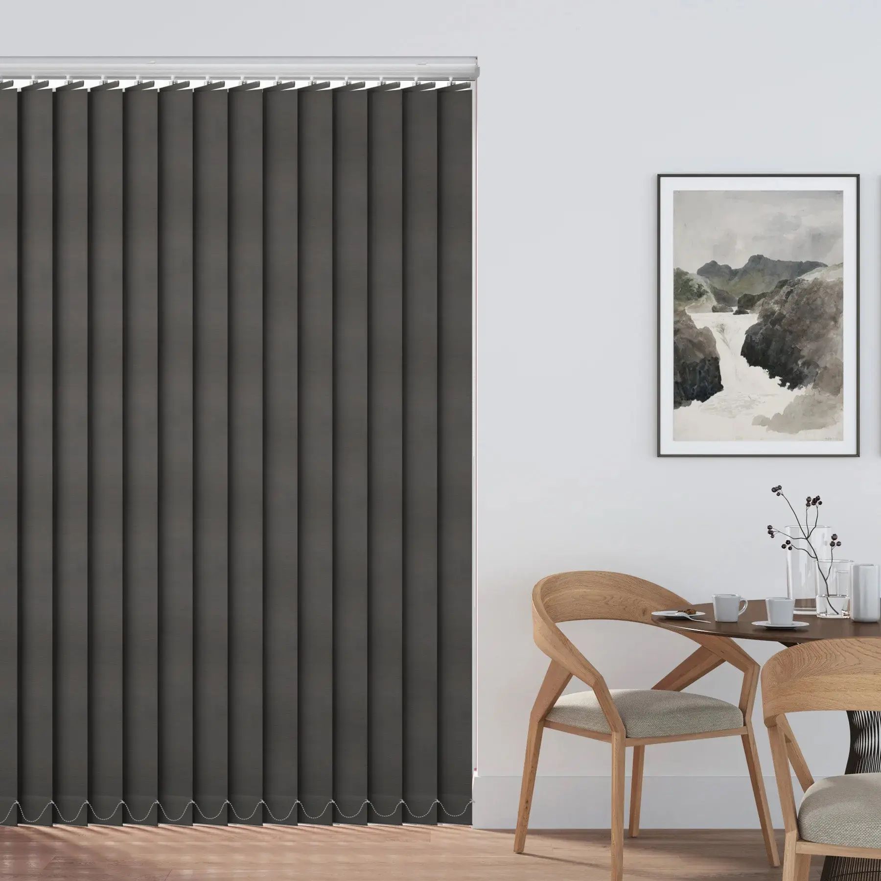 Plaza Vertical Blinds Graphite