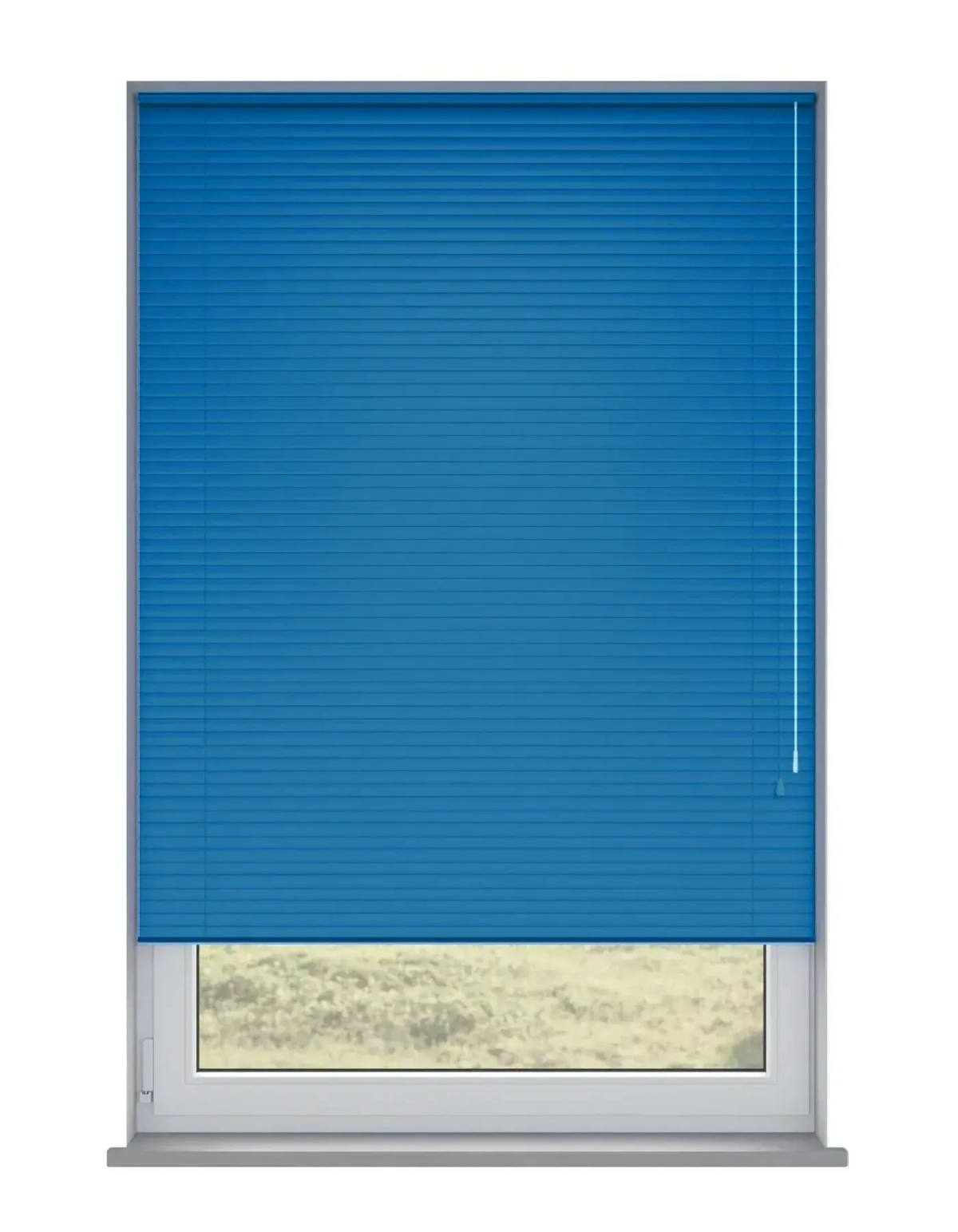 Oxford Blue Metal Venetian Venetian Blinds fitted in a British home