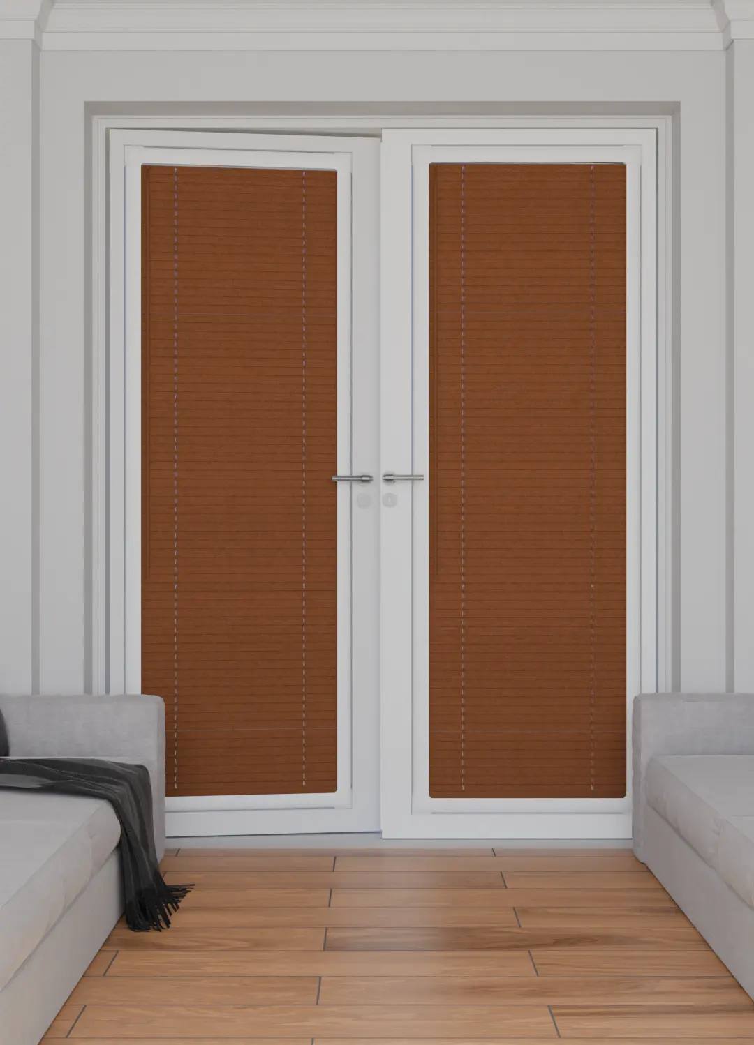 Perfect Fit No Drill Metal Venetian Blinds fitted in a British home