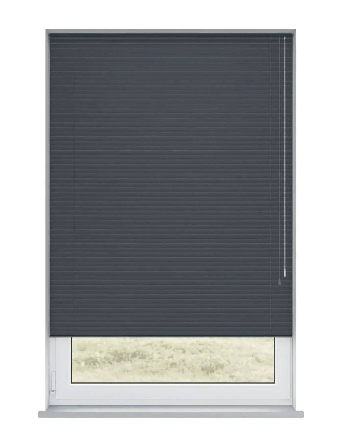Twilight Grey Metal Venetian Venetian Blinds fitted in a British home