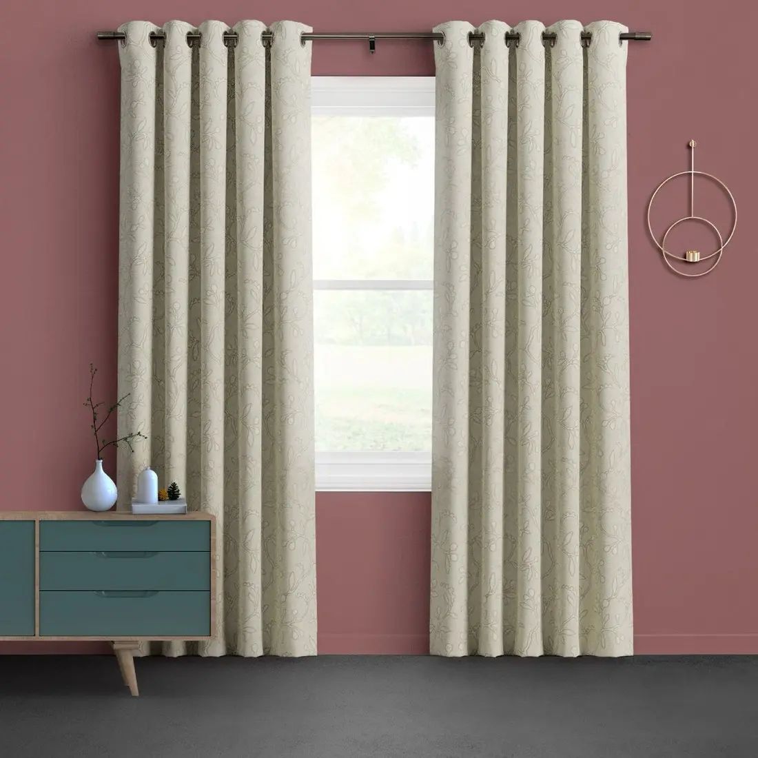 Sirona in Silver Birch — made-to-measure curtains