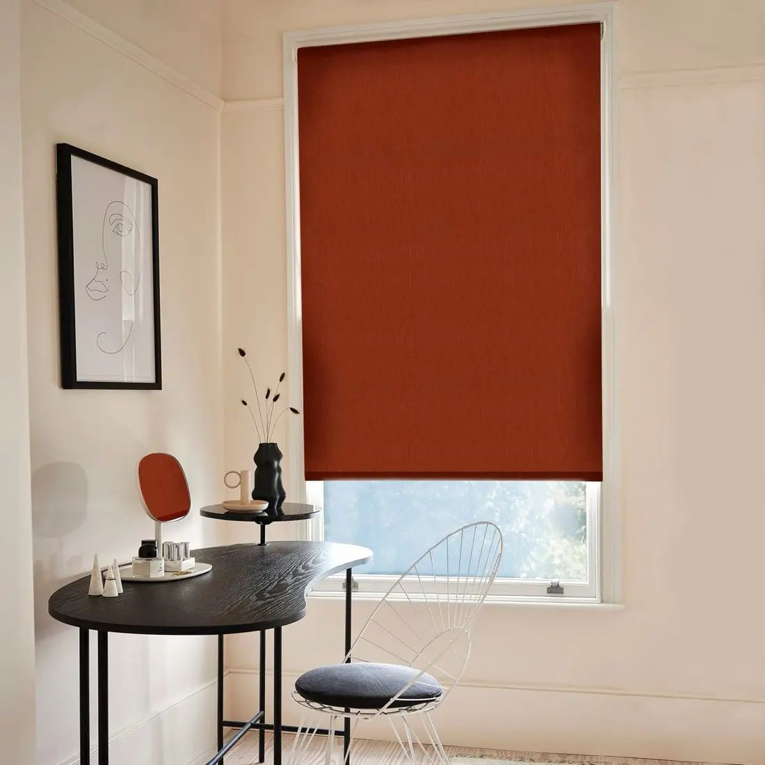Persephone in Burnt Orange — made-to-measure blinds