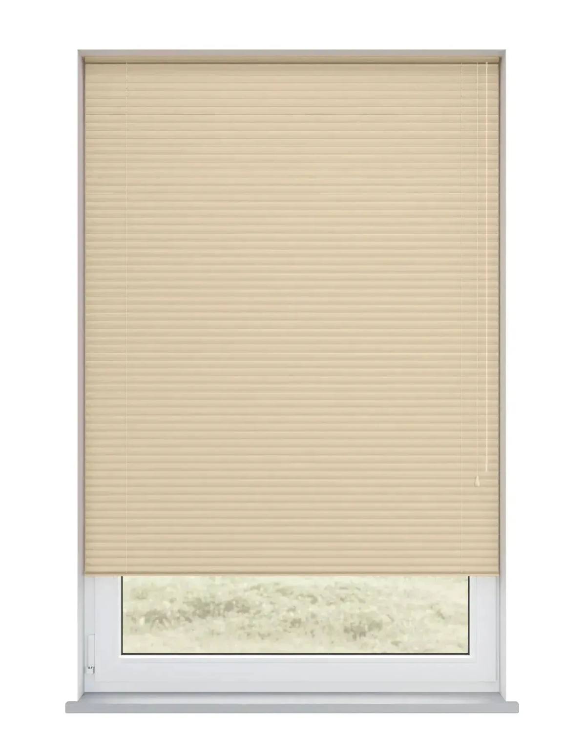 Latte Metal Venetian Venetian Blinds fitted in a British home