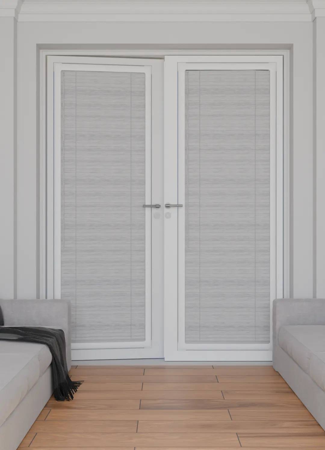 Perfect Fit No Drill Metal Venetian Blinds fitted in a British home