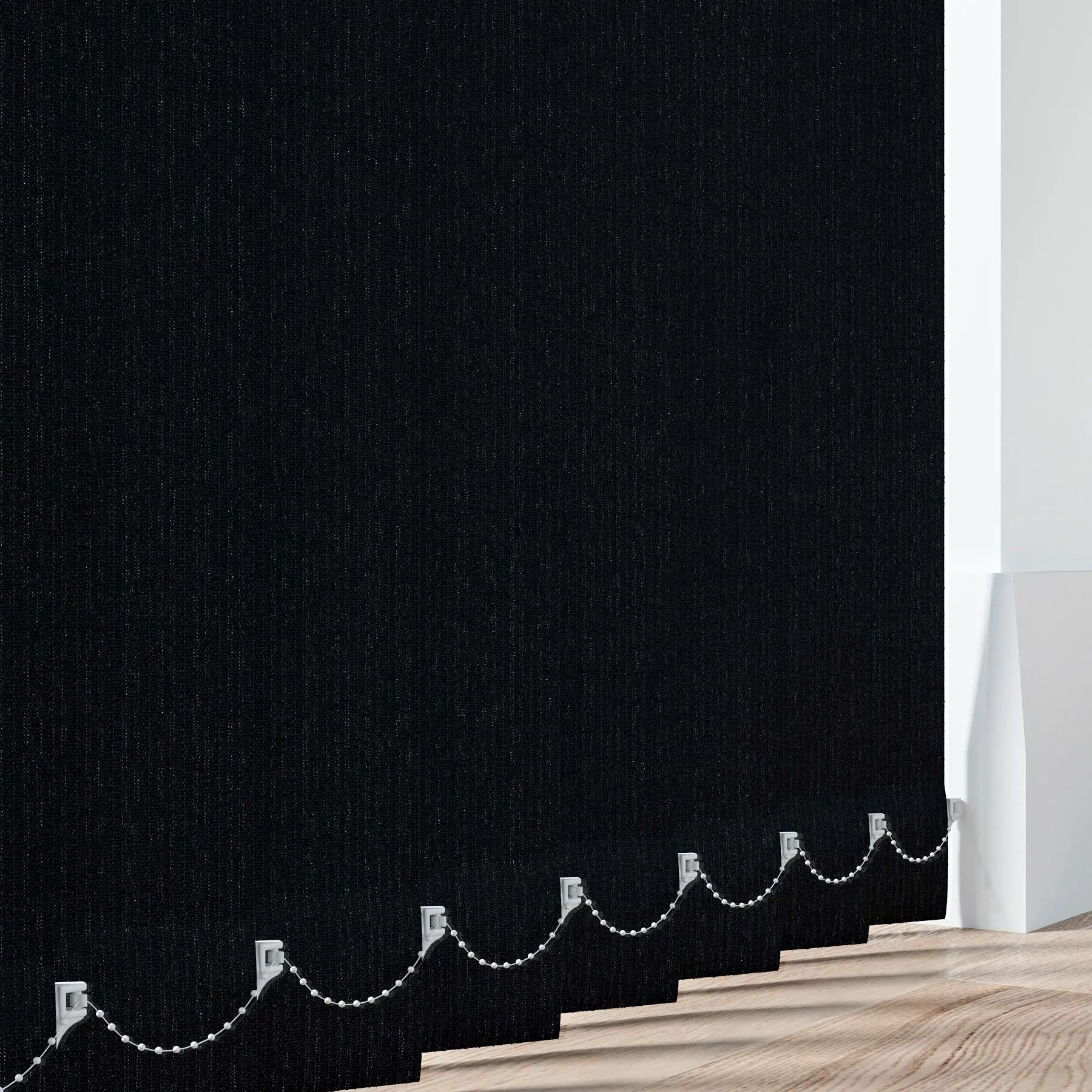 Stripe Replacement Slats in Black — made-to-measure range