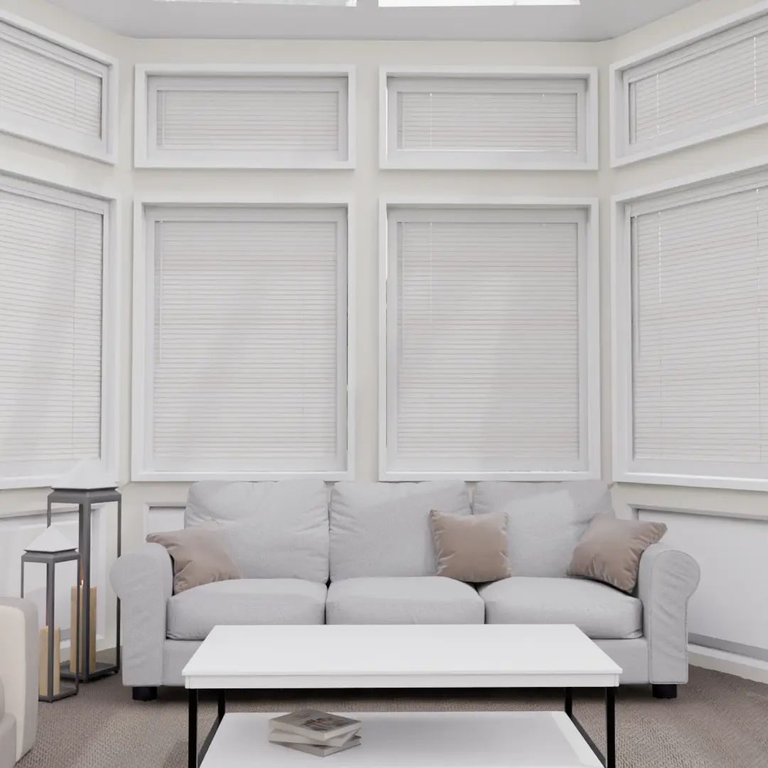 Perfect Fit No Drill Metal Venetian Blinds in Blind — made-to-measure blinds
