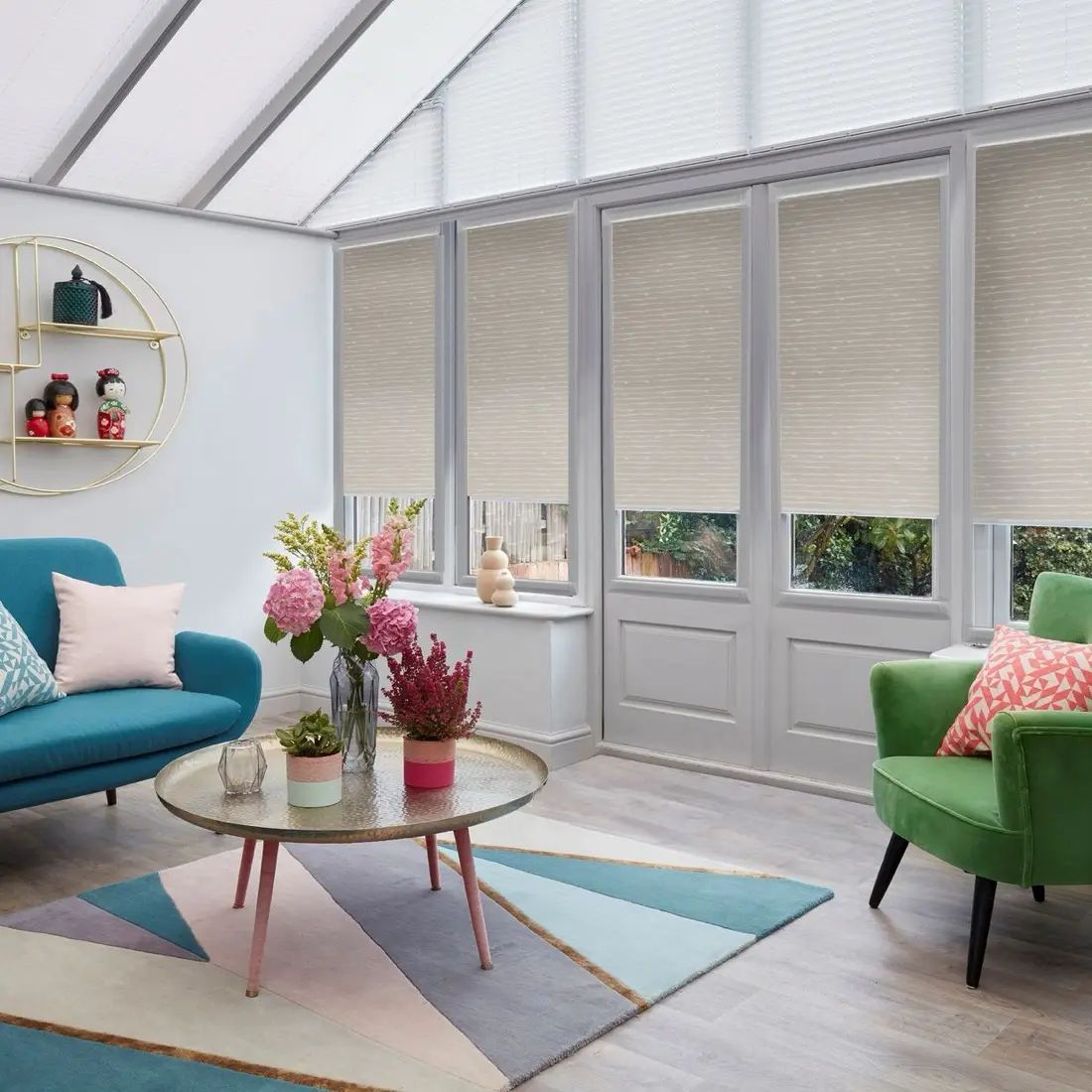 Coastline in Cerulean — made-to-measure blinds