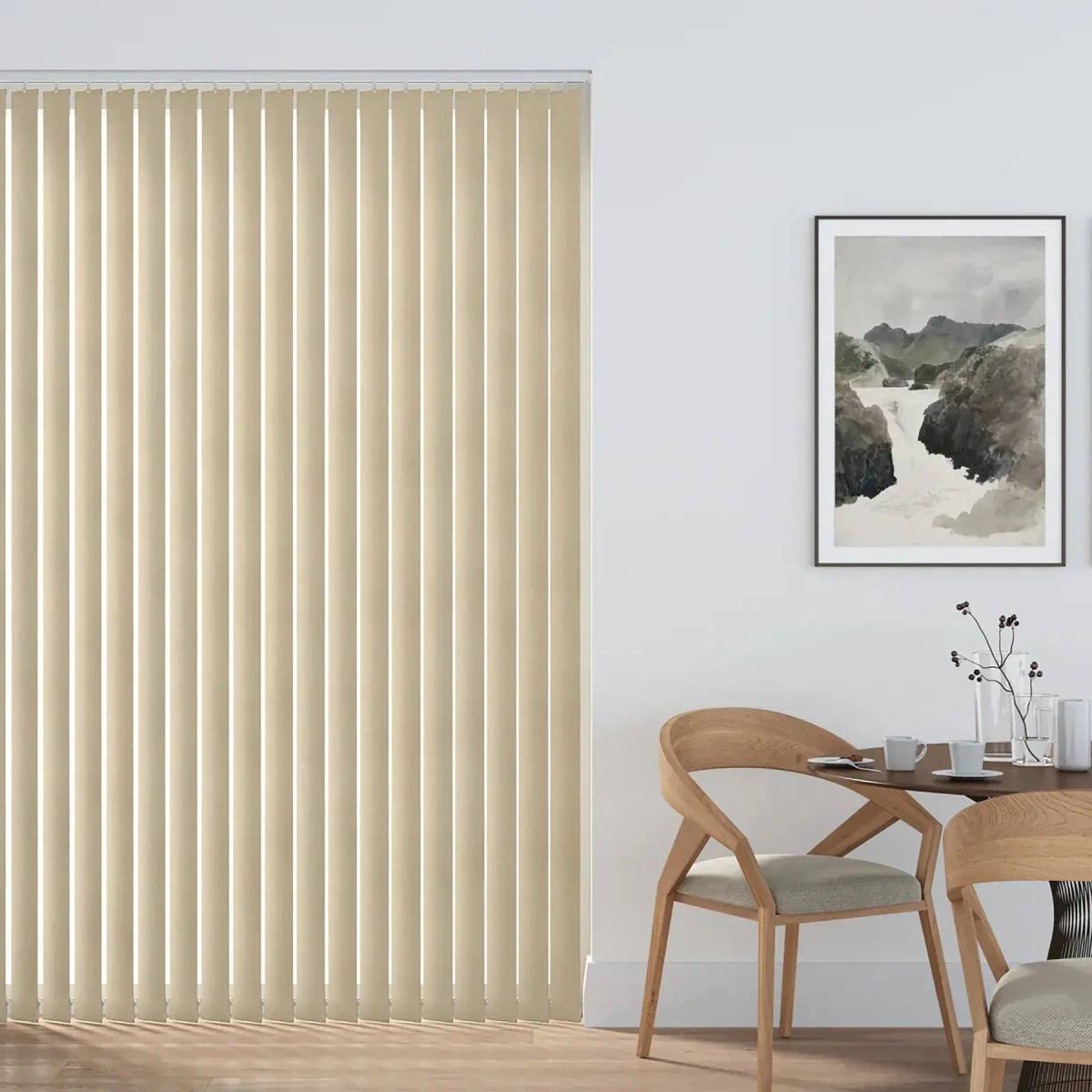 Lahore Vertical Blinds fitted in a British home
