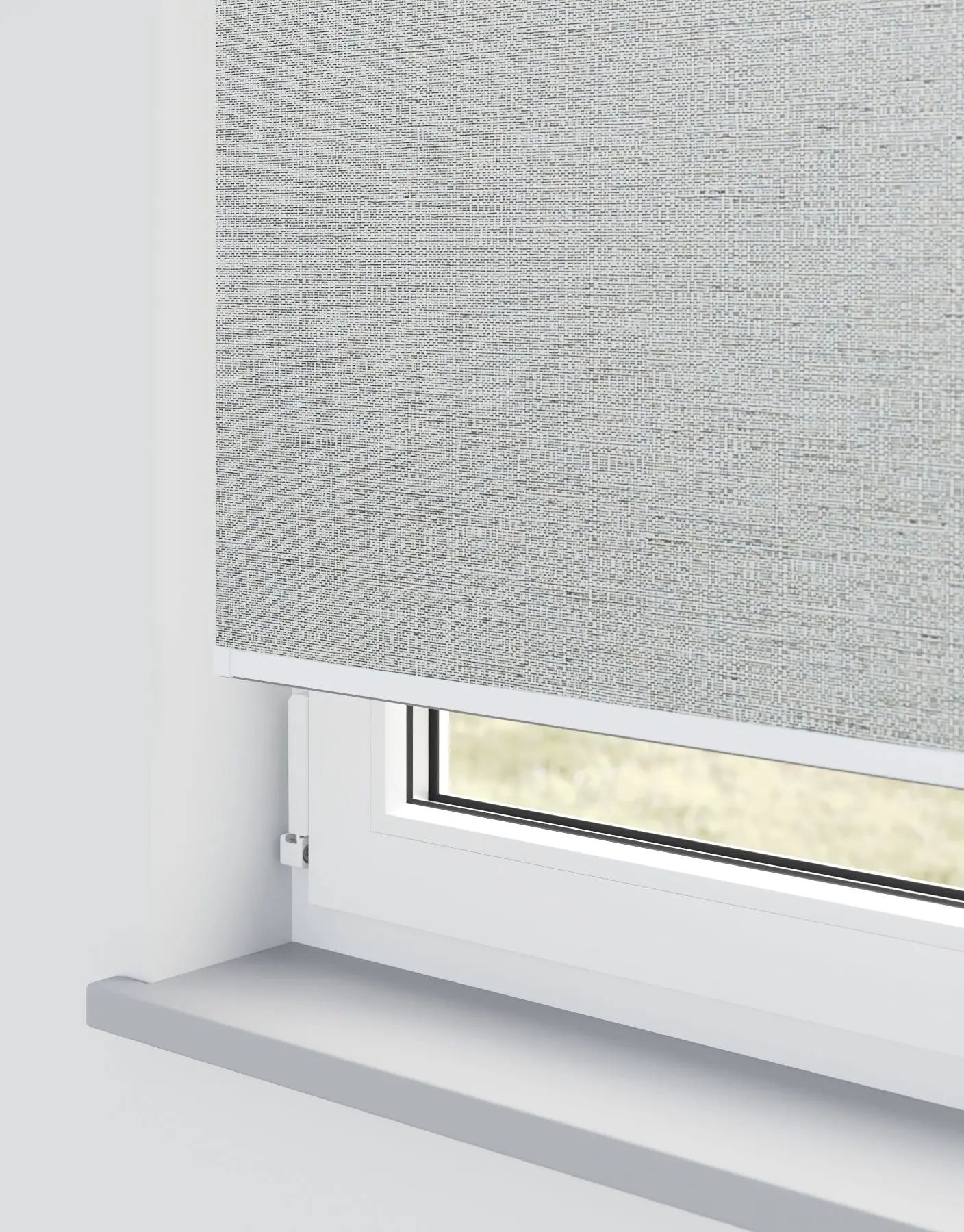 Mariella Roller Blinds in Charcoal — made-to-measure blinds