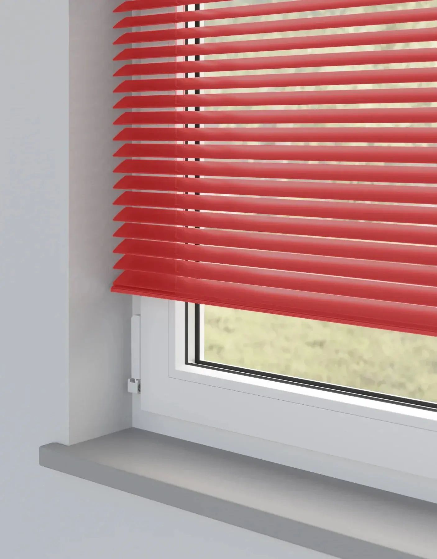 Scarlet Venetian Blinds in Red — made-to-measure blinds