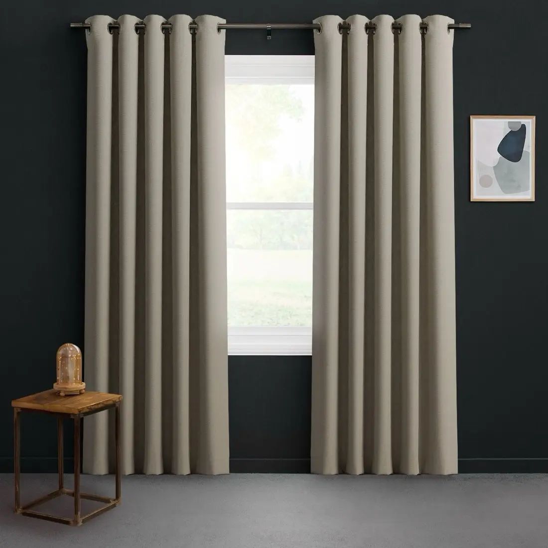 Sabrina in Ash — made-to-measure curtains