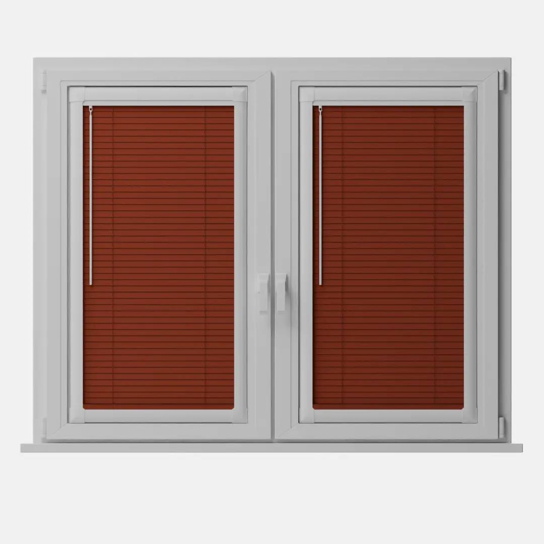 Perfect Fit No Drill Metal Venetian Blinds fitted in a British home