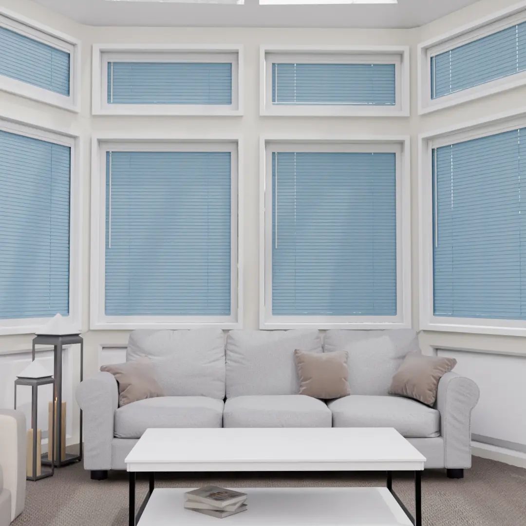 Perfect Fit No Drill Metal Venetian Blinds in Blind — made-to-measure blinds
