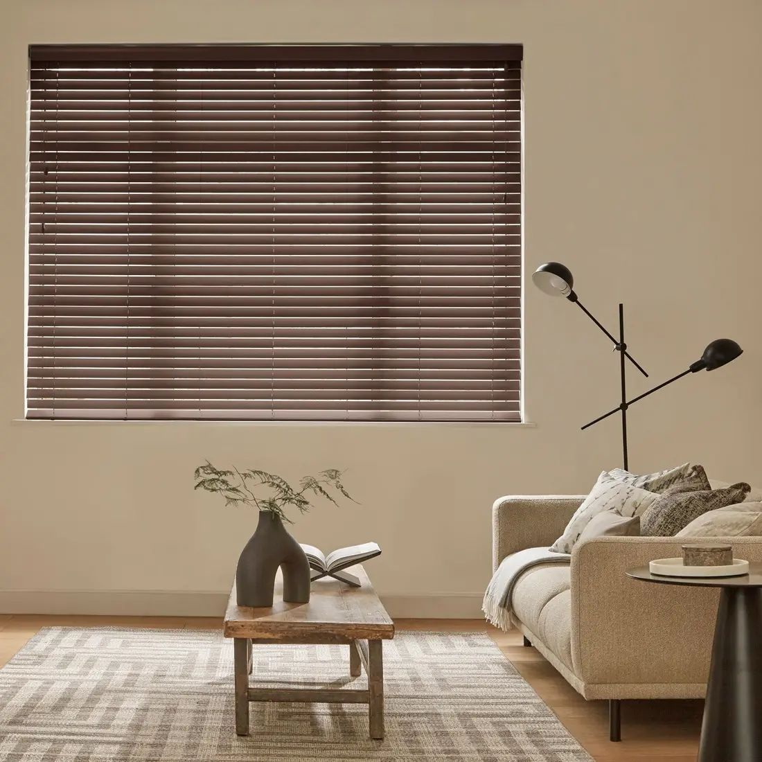 Abberley in Dark Walnut — made-to-measure blinds