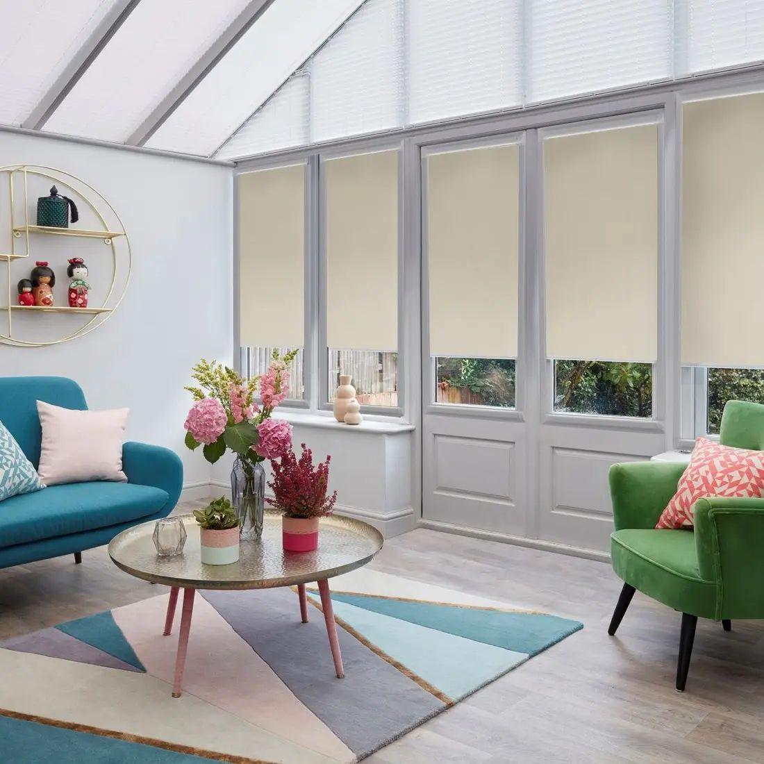 Enrico in Almond — made-to-measure blinds
