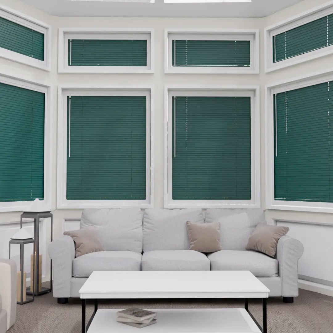 Perfect Fit No Drill Metal Venetian Blinds in Blind — made-to-measure blinds