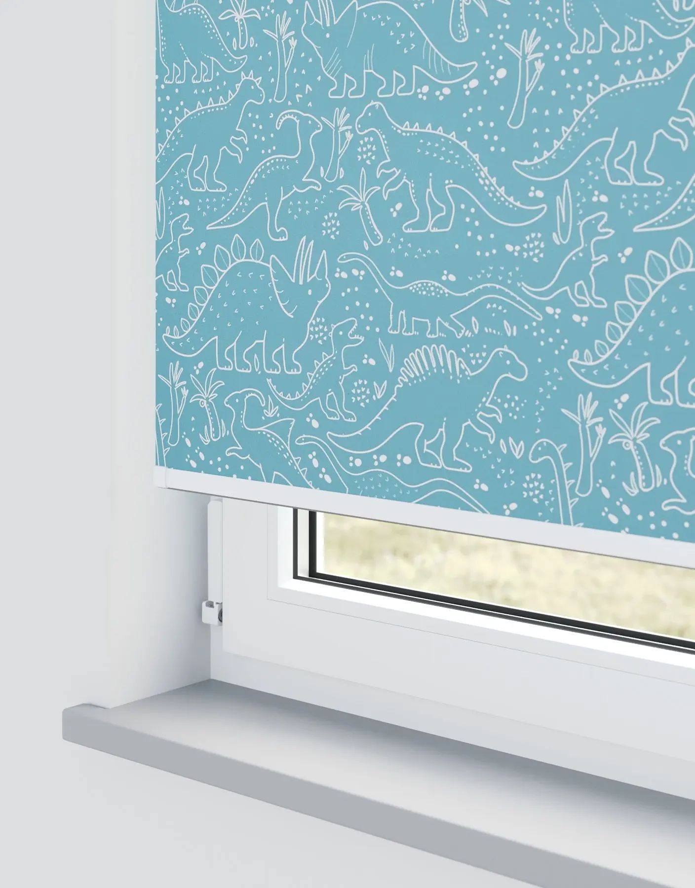 Rex Roller Blinds in Teal — made-to-measure blinds