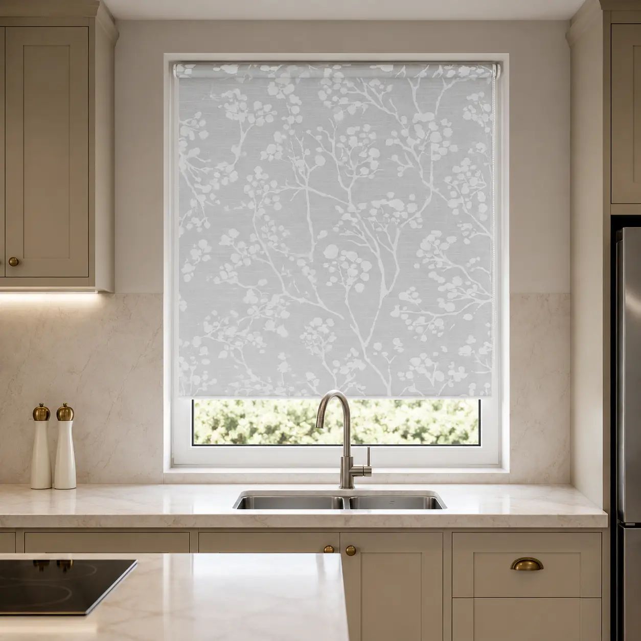 Carey Roller Blinds Blackout Silver