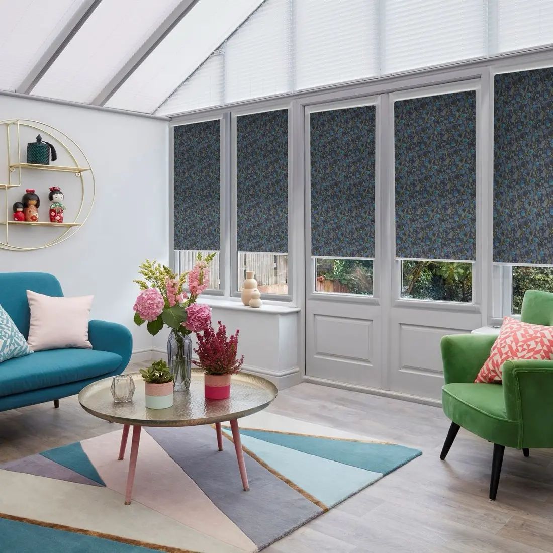 Poise in Blackout Indigo — made-to-measure blinds