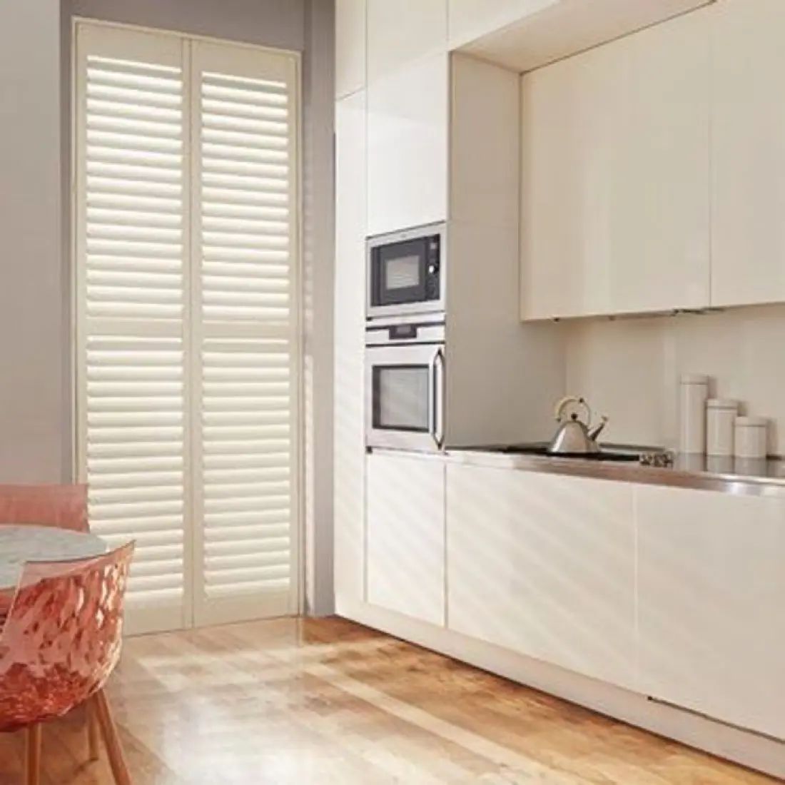 Bleached in White — made-to-measure shutters