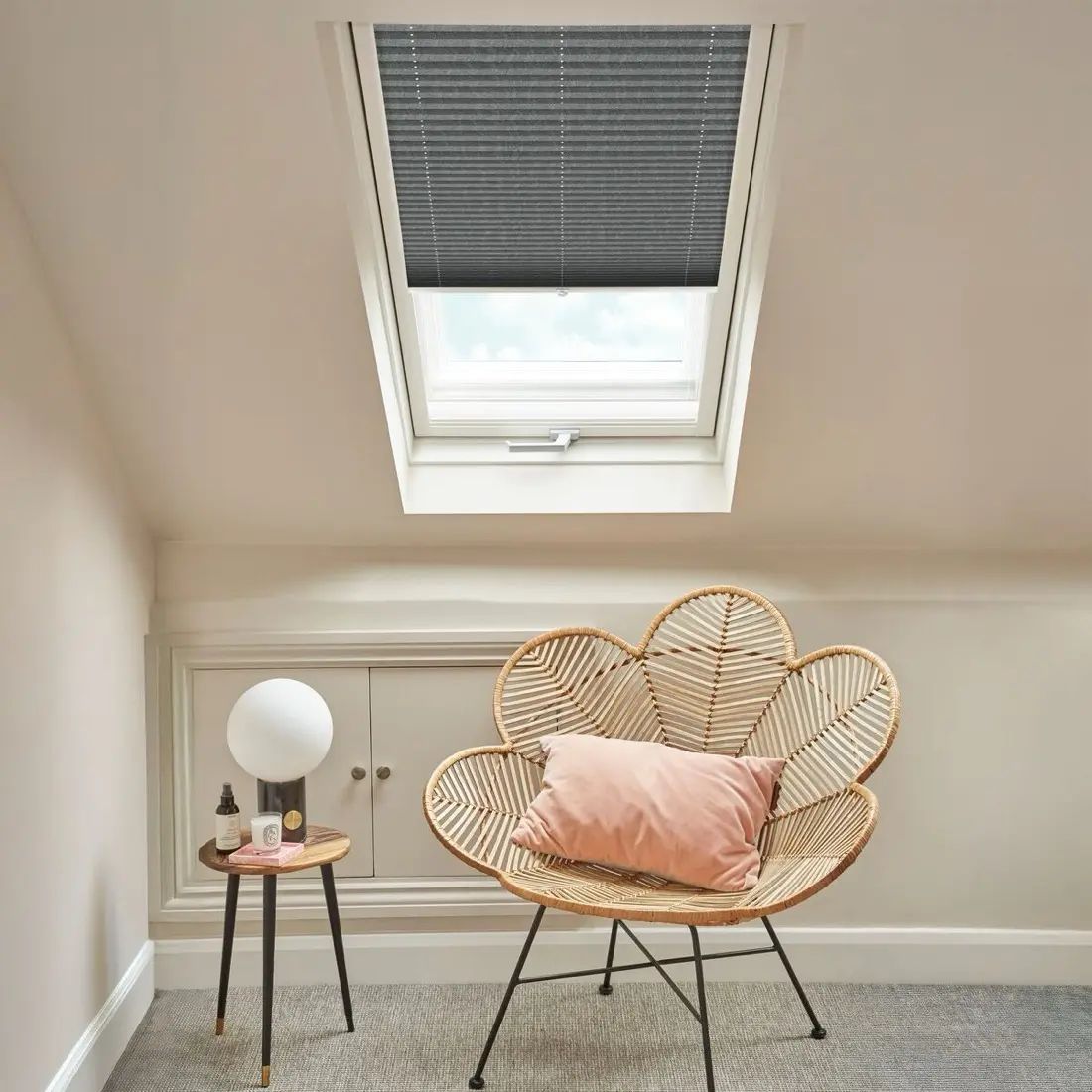 Lustre in Dark Silver — made-to-measure blinds