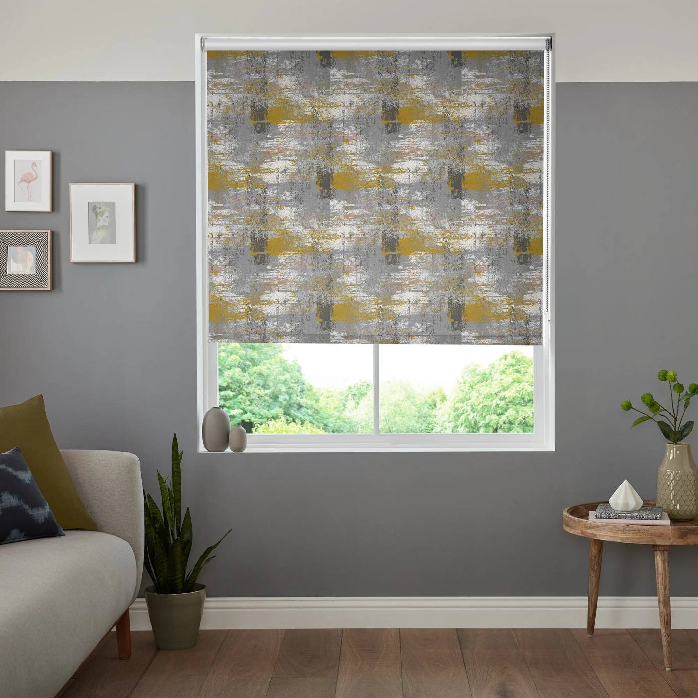 Bathroom blinds fitted at a window