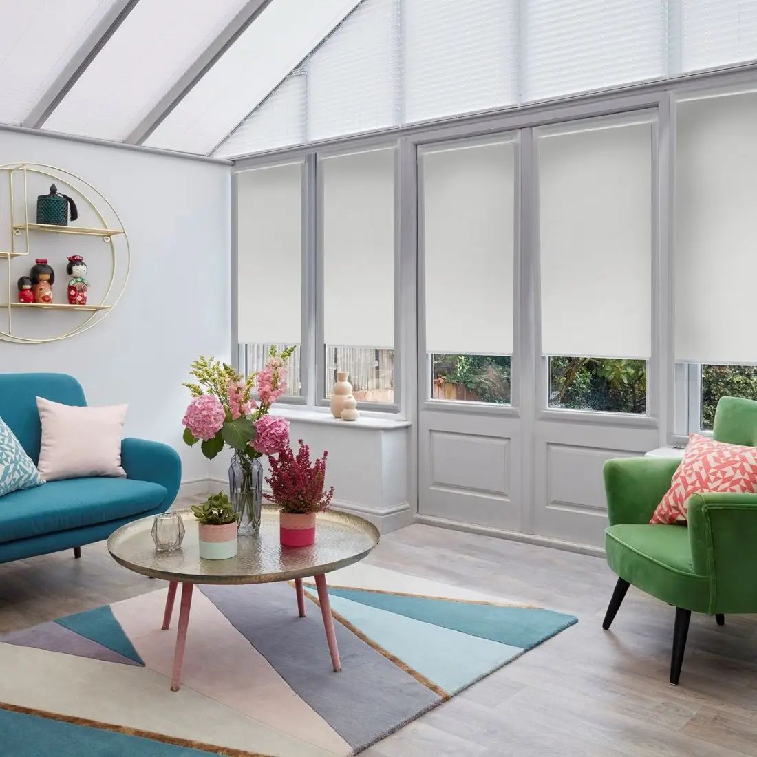 Charmeuse in Frost — made-to-measure blinds