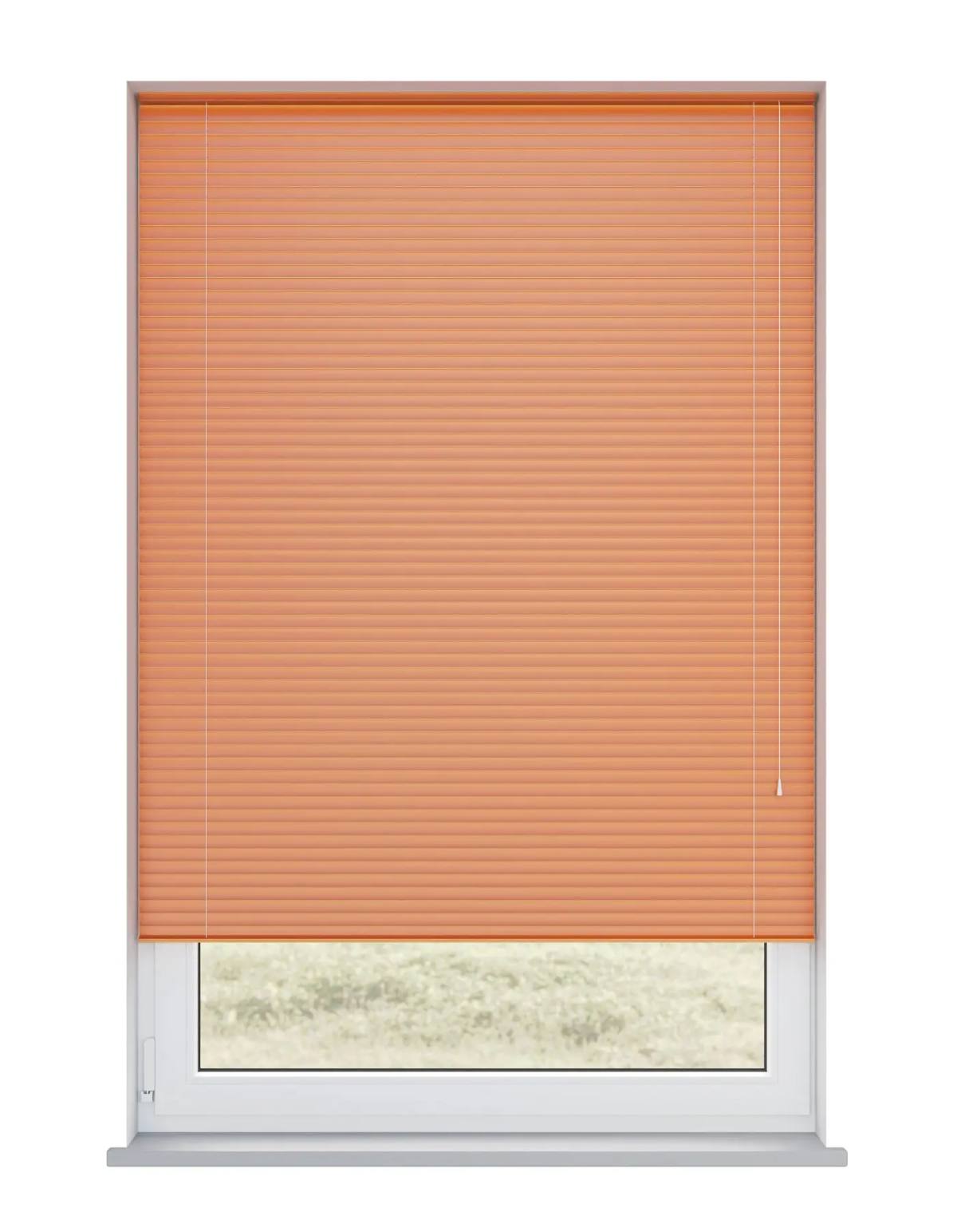 Burnt Venetian Blinds fitted in a British home