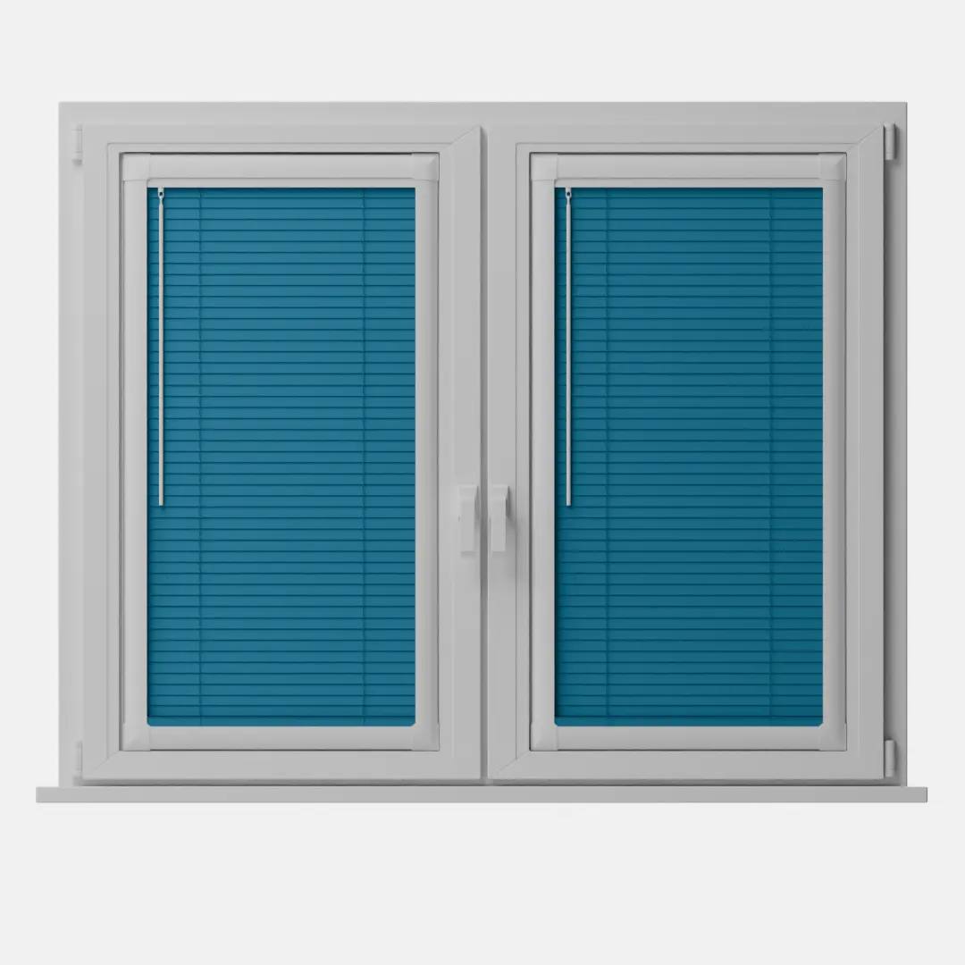 Perfect Fit No Drill Metal Venetian Blinds fitted in a British home