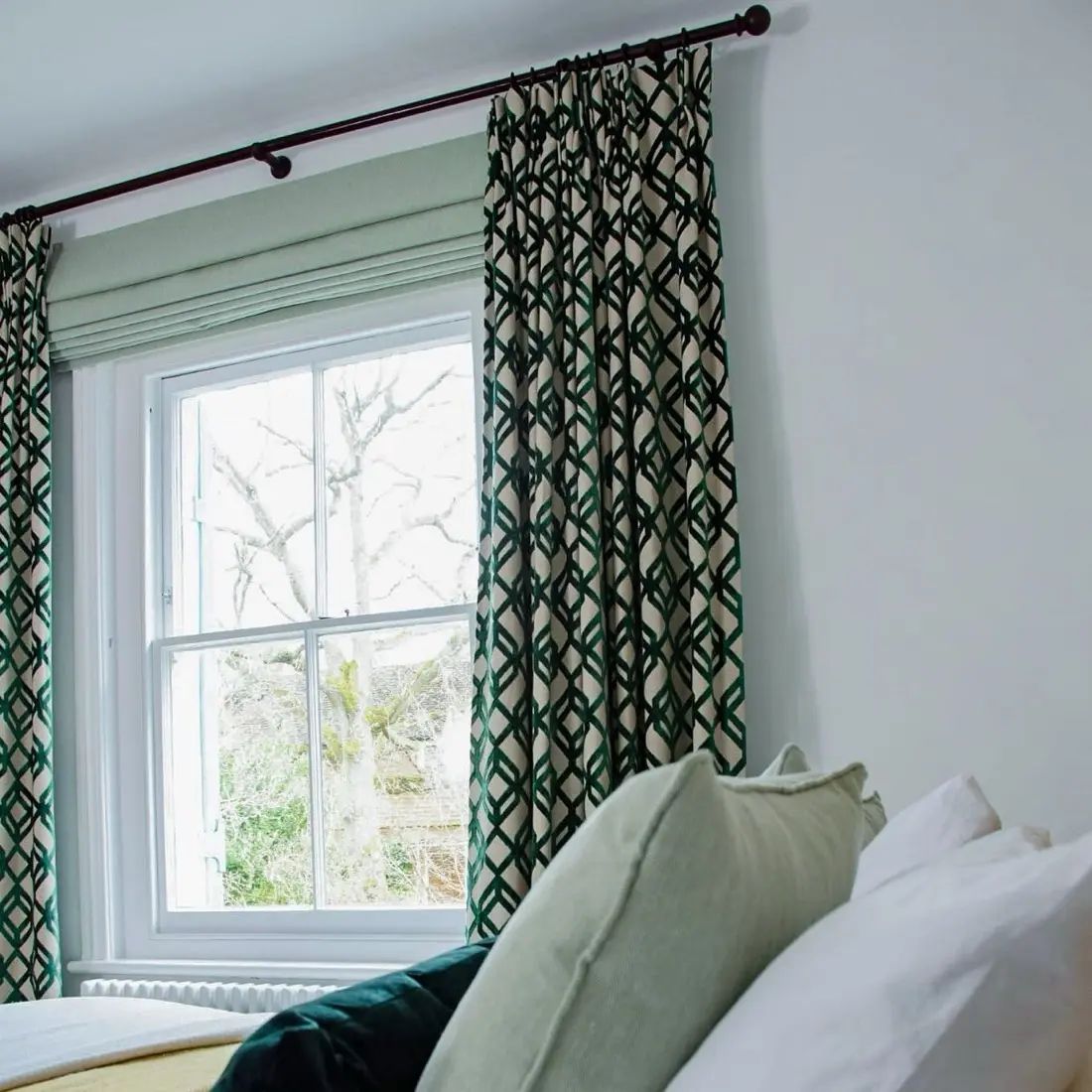 Foxby in Emerald — made-to-measure curtains