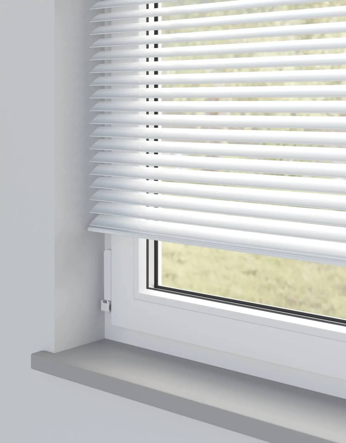 Snowflake Metal Venetian Venetian Blinds fitted in a British home