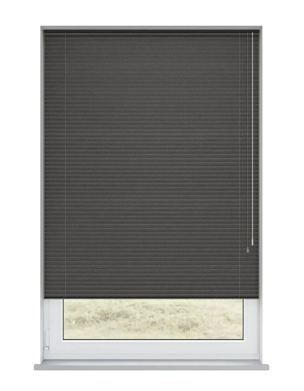 Graphite Metal Venetian Venetian Blinds fitted in a British home